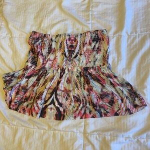 Iro Magenta and Black Tie-Died mini-skirt size 42